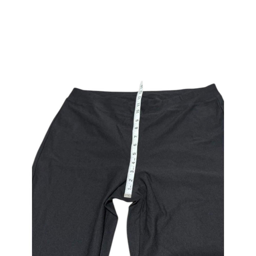 Eileen Fisher Black Slim Ankle Pants Women's Size L Stretch Pull-On Ponte - Picture 8 of 12